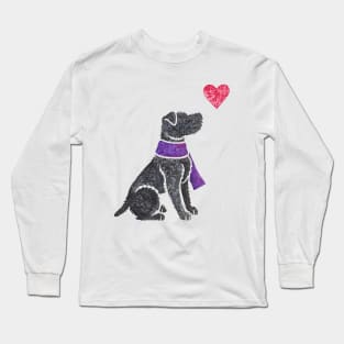 Watercolour Patterdale Terrier Long Sleeve T-Shirt